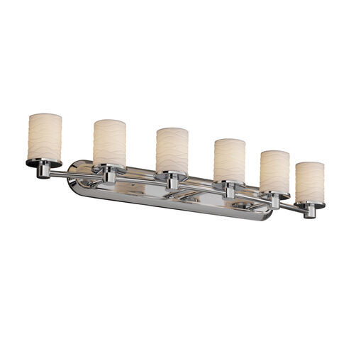 Limoges LED 43.75 inch Brushed Nickel Bath Bar Wall Light in 4200 Lm LED, Pleats, Rondo