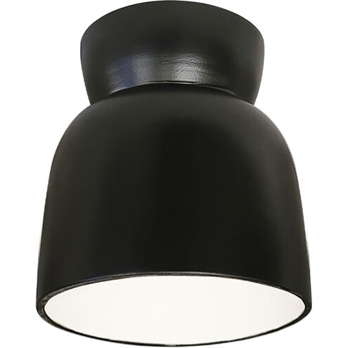 Radiance Collection 1 Light 7.5 inch Carbon Matte Black Outdoor Flush Mount