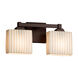 Porcelina 2 Light 14.5 inch Polished Chrome Vanity Light Wall Light in Waterfall, Incandescent