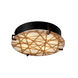 3form LED 16.5 inch Brushed Nickel Flush Mount Ceiling Light