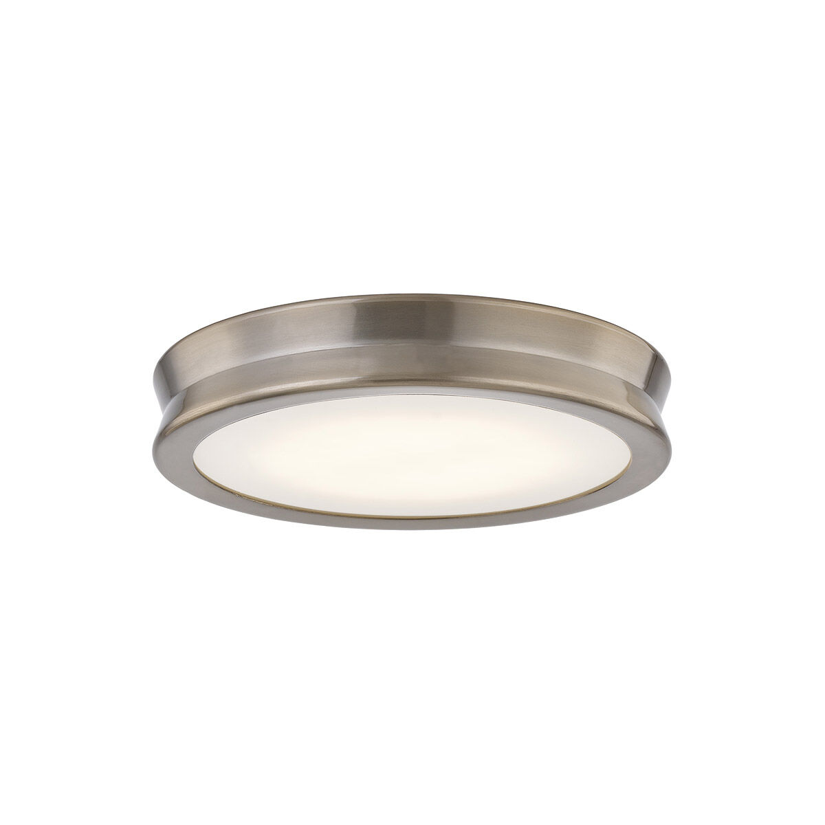EVOLV LED 8.5 inch Brushed Brass Flush-Mount Ceiling Light, Bevel Family