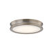 EVOLV LED 8.5 inch Brushed Brass Flush-Mount Ceiling Light, Bevel Family