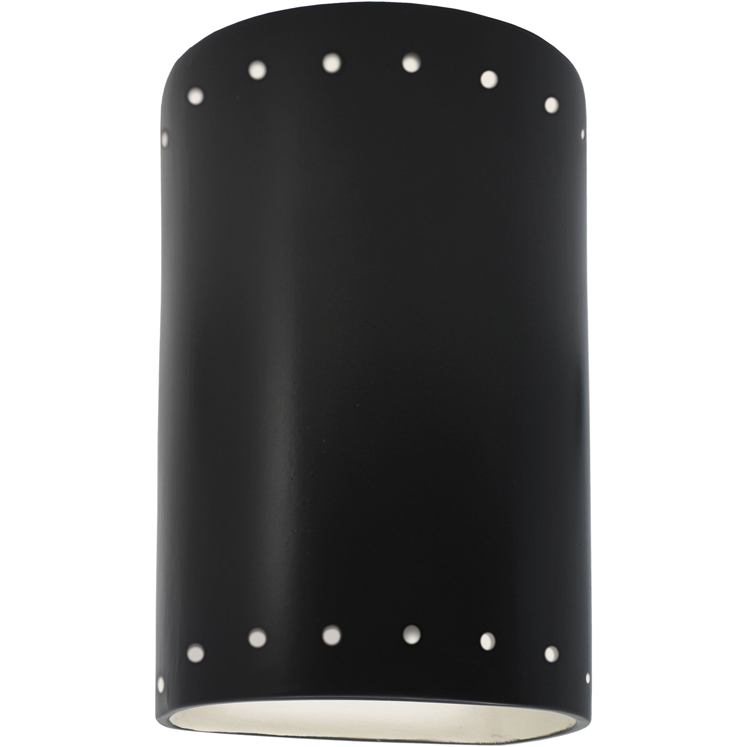 Ambiance Cylinder LED 5.75 inch Carbon Matte Black Wall Sconce Wall Light, Small