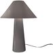 Portable 21.5 inch 60.00 watt Gloss Grey and Brushed Brass Portable Lamp Portable Light