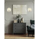 Ambiance Collection 1 Light Midnight Sky and Matte White with Polished Brass Wall Sconce Wall Light