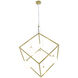 Pixie 6 Light 22 inch Brushed Brass Pendant Ceiling Light