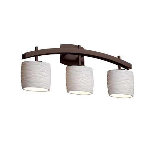 Limoges LED 25.5 inch Polished Chrome Bath Bar Wall Light in 2100 Lm LED, Waves, Cylinder with Flat Rim, Archway