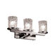 Veneto Luce 3 Light 21 inch Dark Bronze Bath Bar Wall Light in Gold with Clear Rim (Veneto Luce), Incandescent