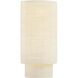Textile Collection - Classic Family 1 Light 6.25 inch ADA Wall Sconce Wall Light in Cream, 4" D x 6.25" W x 13" H, EVOLV