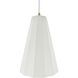 Radiance Collection - Fluted 1 Light 9 inch Bisque Pendant Ceiling Light in Antique Brass, White Cord, Replaceable Bulb, 9W x 13H, Form+Finish+Function