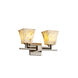 Alabaster Rocks 2 Light 16 inch Dark Bronze Vanity Light Wall Light in Rectangle, Incandescent