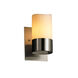 Candlearia 1 Light 5 inch Brushed Nickel Wall Sconce Wall Light in Cream (CandleAria), Cylinder with Melted Rim, Incandescent