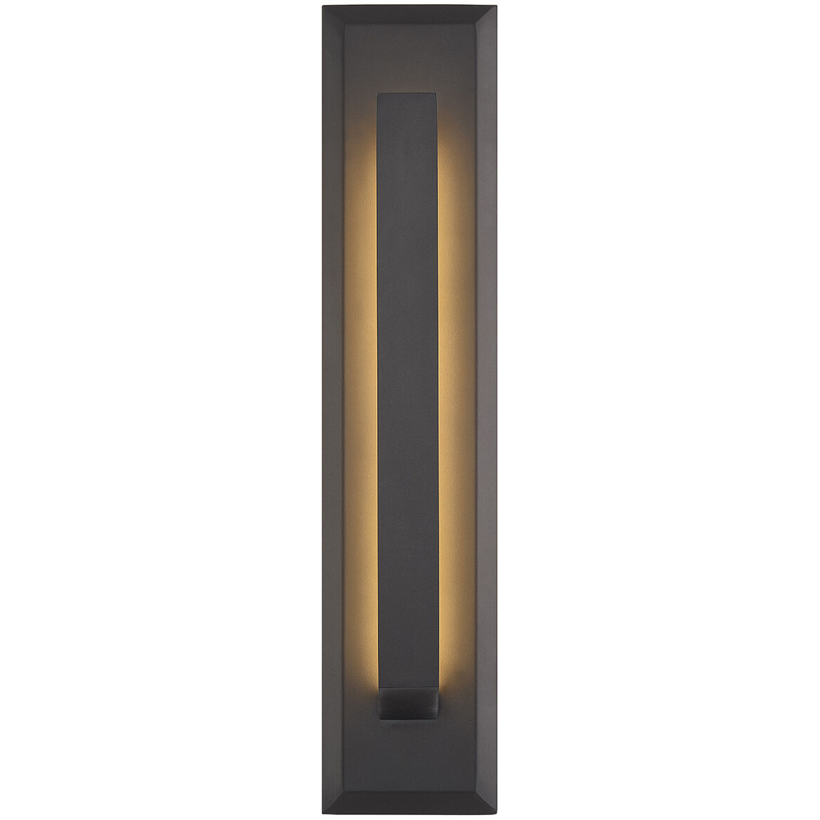 Zurich 21 inch Matte Black Outdoor Wall Sconce in 3.5" D x 4.5" W x 21" H, EVOLV