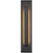 Zurich 21 inch Matte Black Outdoor Wall Sconce in 3.5" D x 4.5" W x 21" H, EVOLV