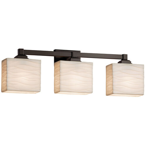 Porcelina LED 23.5 inch Brushed Nickel Bath Vanity Light Wall Light in 2100 Lm LED, Waterfall