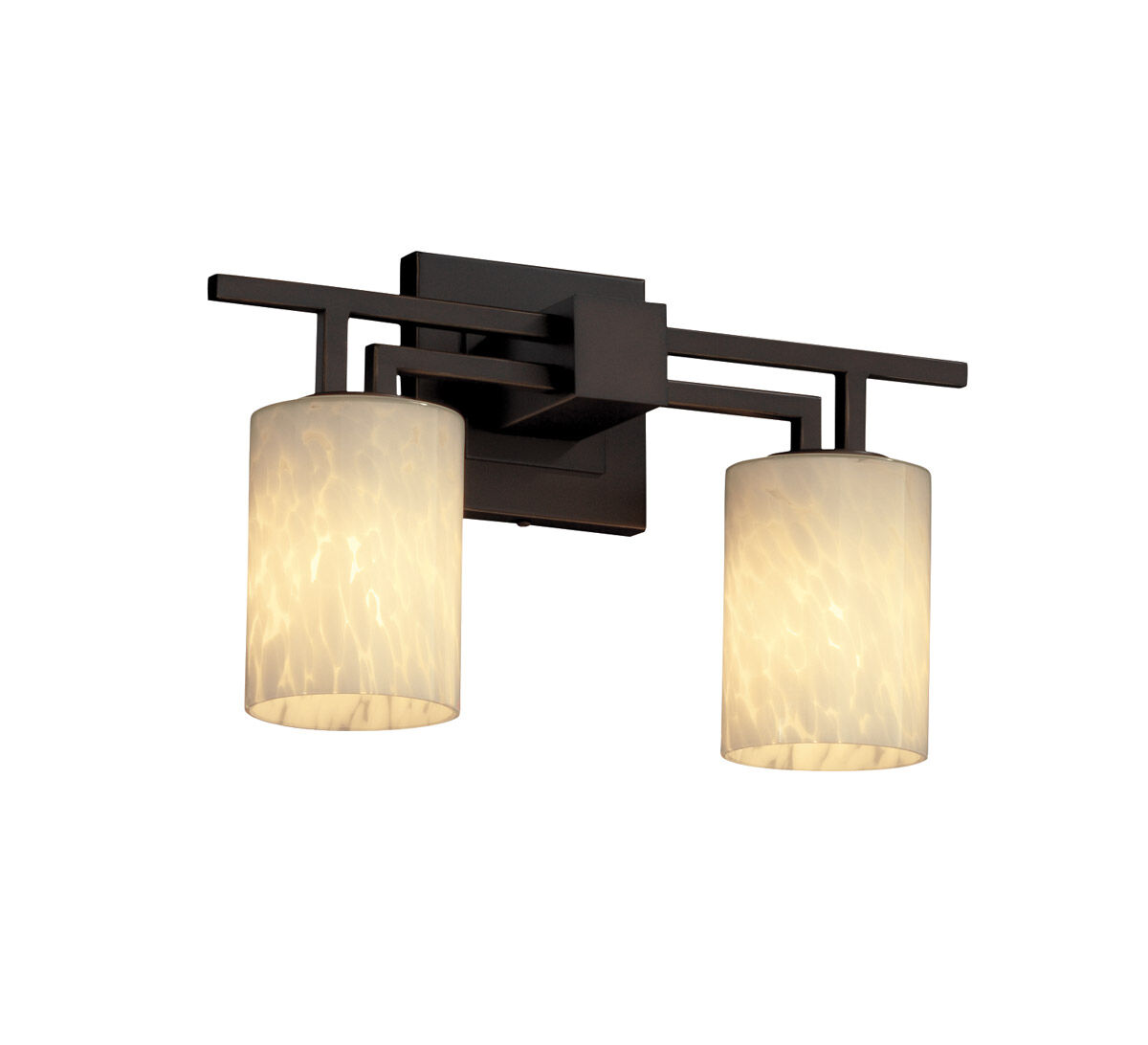 Fusion LED 16 inch Polished Chrome Bath Bar Wall Light in 1400 Lm LED, Square with Flat Rim, Mercury Fusion, Aero