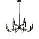 Bedford LED 32 inch Matte Black Chandelier Ceiling Light