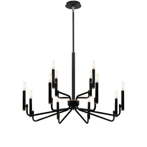 Bedford LED 32 inch Matte Black Chandelier Ceiling Light