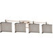 Textile 32.5 inch Brushed Nickel Bath Bar Wall Light