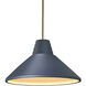 Radiance 1 Light 14.75 inch Midnight Sky Pendant Ceiling Light in Antique Brass, Incandescent