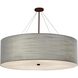 Textile Collection - Classic Family 60 inch Dark Bronze Pendant Ceiling Light