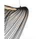 Eco Collection - Madera Family 23.75 inch Matte Black and Black Wood Pendant Ceiling Light, EVOLV