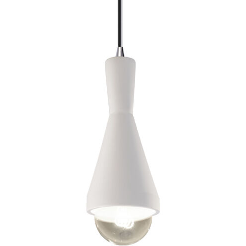 Radiance Collection LED 5 inch Harvest Yellow Slate with Brushed Nickel Pendant Ceiling Light