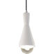 Radiance Collection LED 5 inch Tierra Red Slate with Brushed Nickel Pendant Ceiling Light