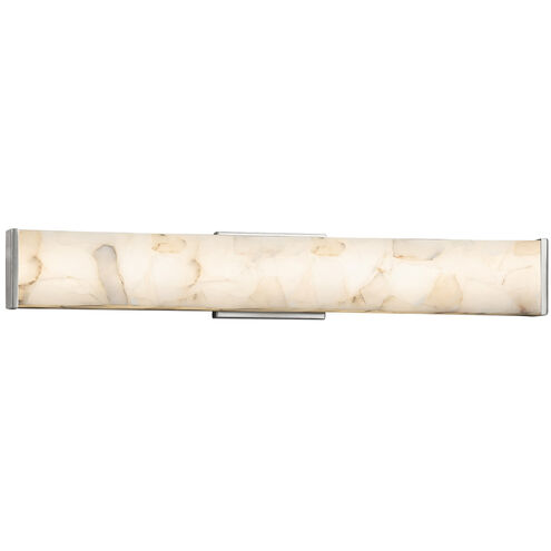 Alabaster Rocks 28.5 inch Brushed Nickel Vanity Light Wall Light