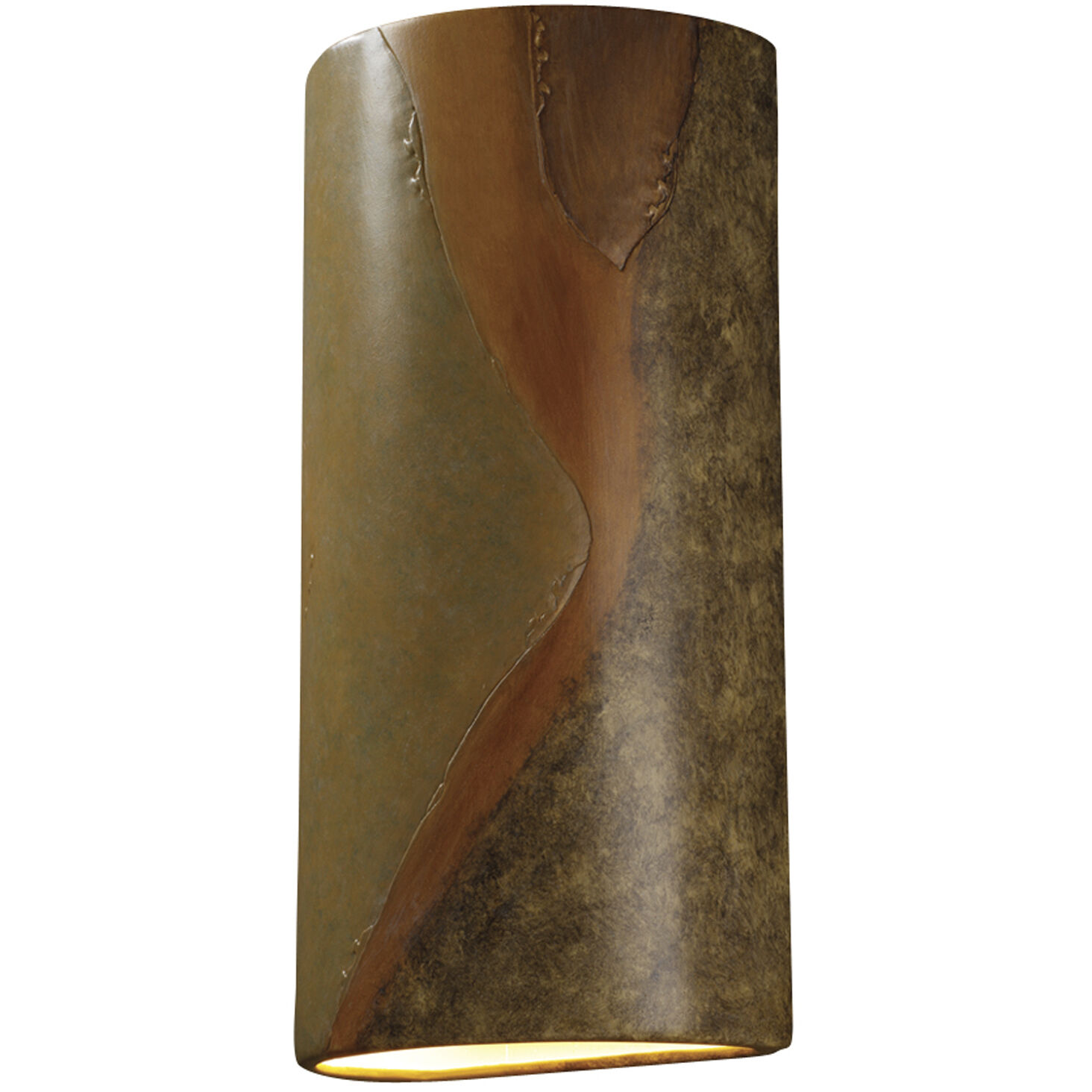 Ambiance Cylinder LED 10.75 inch Carrara Marble Wall Sconce Wall Light, Really Big