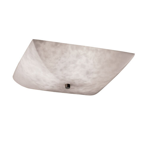 Clouds LED 24 inch Matte Black Semi-Flush Ceiling Light in 5000 Lm LED, Square Bowl