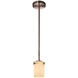 Fusion LED 4.5 inch Dark Bronze Pendant Ceiling Light in 700 Lm LED, Opal Fusion