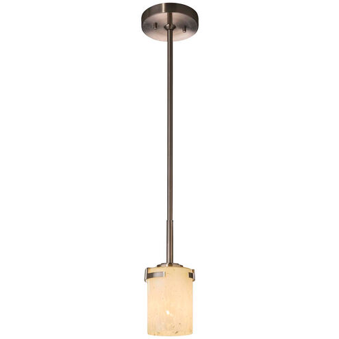Fusion LED 4.5 inch Dark Bronze Pendant Ceiling Light in 700 Lm LED, Opal Fusion