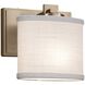 Textile LED 7 inch Brushed Brass ADA Wall Sconce Wall Light