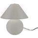 Portable 16.75 inch 60.00 watt Matte White and Brushed Brass Portable Lamp Portable Light
