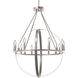 Orbit 12 Light 32 inch Brushed Nickel Chandelier Ceiling Light