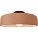 Radiance LED 16 inch Adobe and Matte Black Semi Flush Ceiling Light