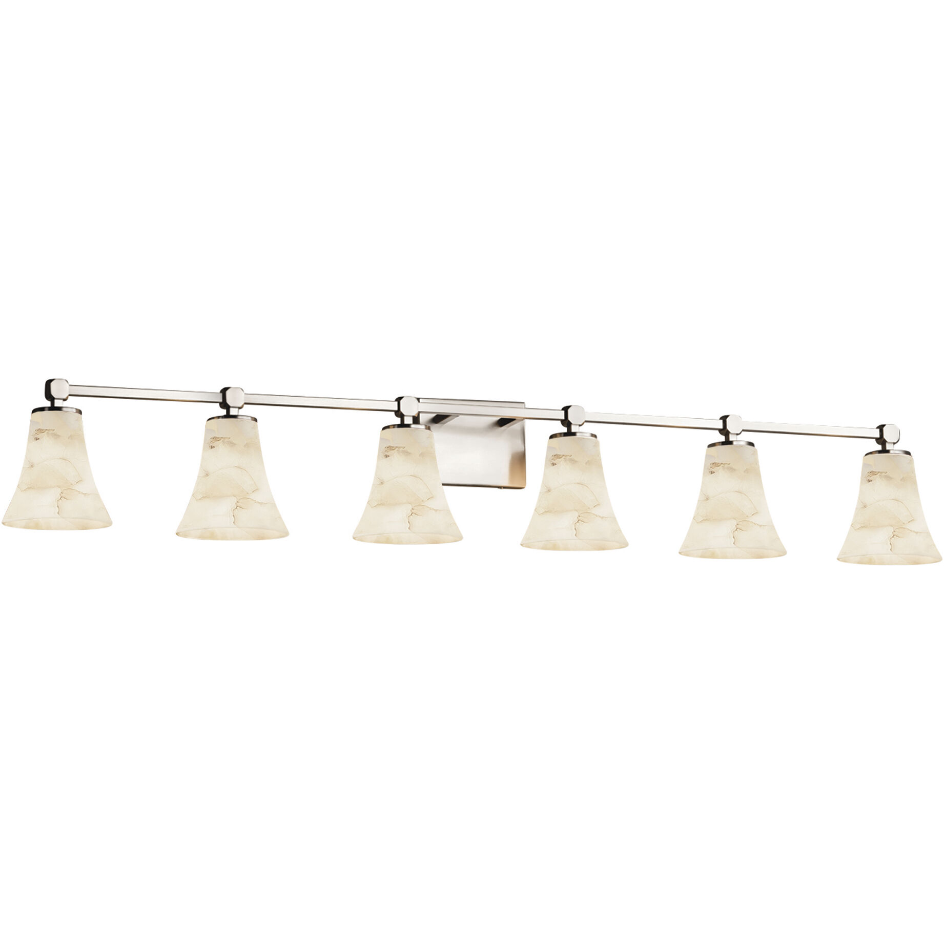 Alabaster Rocks 6 Light 50.50 inch Bathroom Vanity Light