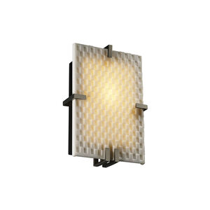 Porcelina Clips 2 Light 9 inch Brushed Nickel ADA Wall Sconce Wall Light