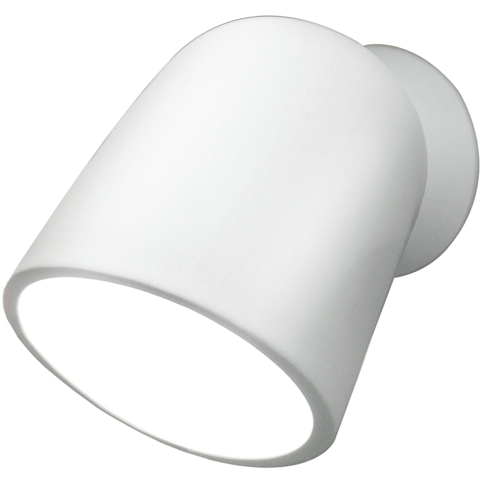 Ambiance Collection LED 7.75 inch Gloss White and Gloss White Outdoor Wall Sconce