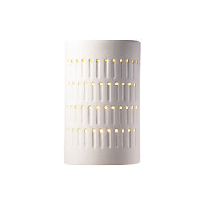Ambiance Cactus Cylinder 1 Light 9 inch Bisque Outdoor Wall Sconce, Small