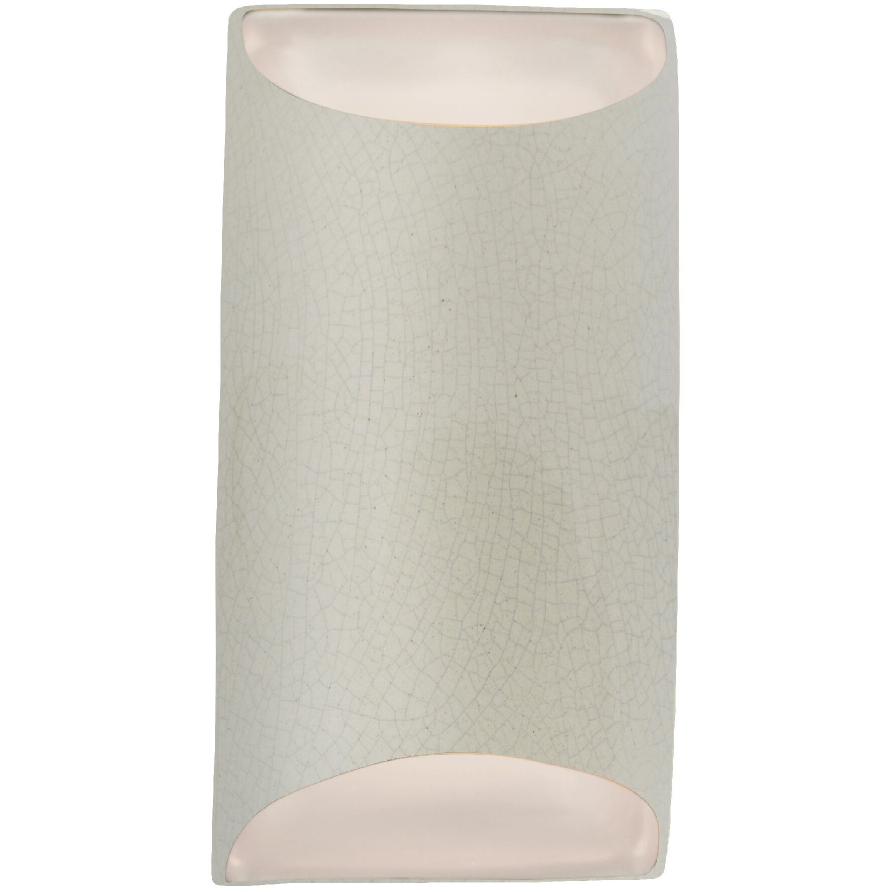 Ambiance 1 Light 5.5 inch White Crackle Wall Sconce Wall Light
