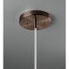 Radiance Collection - Flare LED 11.75 inch Bisque and Dark Bronze Pendant Ceiling Light in Dedicated LED, White, Form+Finish+Function