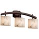 Lumenaria 3 Light 25.5 inch Polished Chrome Bath Bar Wall Light in Square with Flat Rim, Incandescent