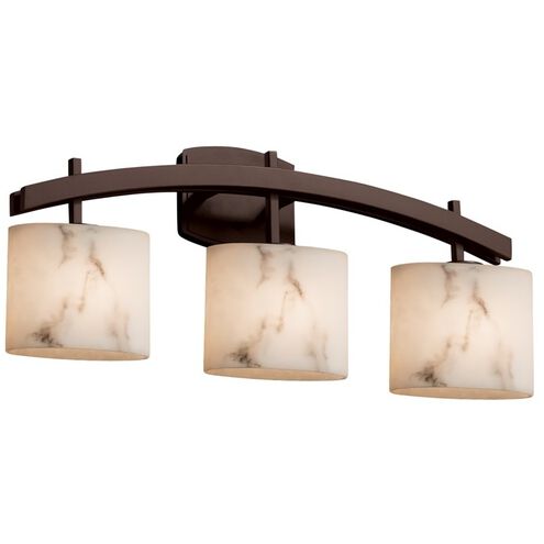 Lumenaria 3 Light 25.5 inch Polished Chrome Bath Bar Wall Light in Square with Flat Rim, Incandescent