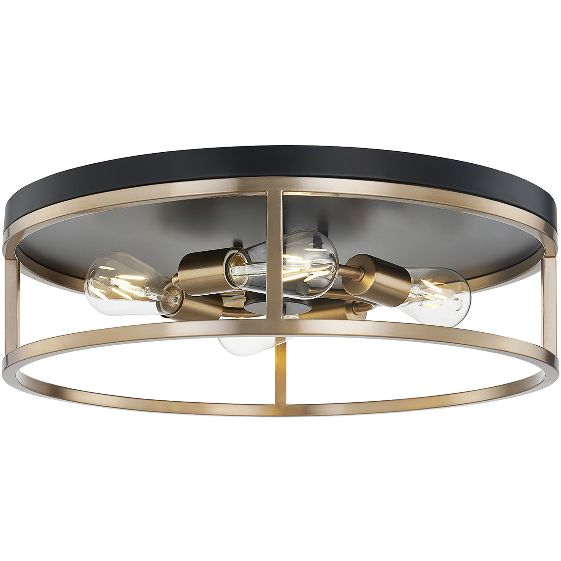Knox LED 20 inch Matte Black Flush Mount Ceiling Light