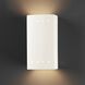 Ambiance Rectangle 1 Light 9.5 inch Gloss White Outdoor Wall Sconce, Small