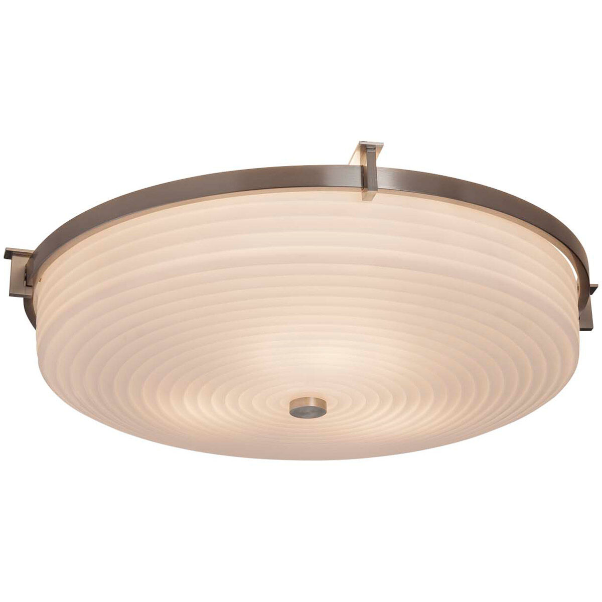Porcelina 3 Light 20.75 inch Polished Chrome Flush Mount Ceiling Light