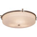 Porcelina 3 Light 20.75 inch Polished Chrome Flush Mount Ceiling Light