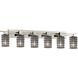 Wire Glass LED 56 inch Brushed Nickel Bath Bar Wall Light